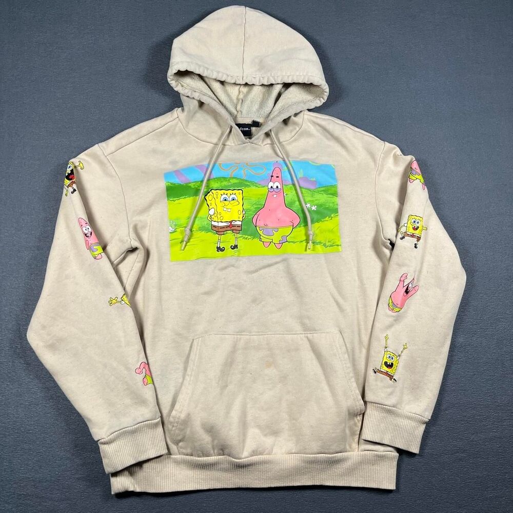 Nickelodeon Men's Cream and Tan Hoodie